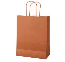 Shopper Twisted - maniglie cordino - 36 x 12 x 41 cm - carta kraft - terracotta - Mainetti Bags - conf. 25 pezzi