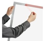 Cornice adesiva Duraframe Poster A2 - 42 x 59, 4 cm - argento - Durable