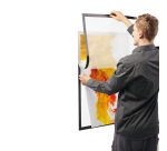 Cornice adesiva Duraframe Poster A2 - 42 x 59, 4 cm - argento - Durable