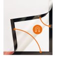 Cornice adesiva Duraframe Poster A2 - 42 x 59, 4 cm - argento - Durable