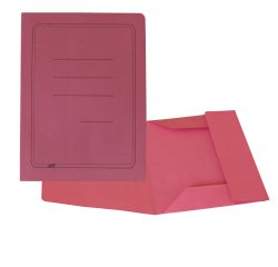 Cartellina 3 lembi - con stampa - 200 gr - 25 x 33 cm - magenta - Cartotecnica del Garda - conf. 50 pezzi