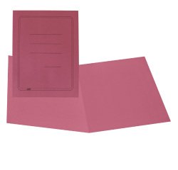 Cartellina semplice con stampa - 145 gr - 25 x 34 cm - magenta - cartoncino manilla - Cartotecnica del Garda - conf. 100 pezzi