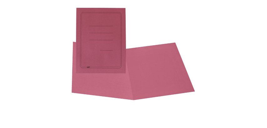 Cartellina semplice con stampa - 145 gr - 25 x 34 cm - magenta - cartoncino manilla - Cartotecnica del Garda - conf. 100 pezzi