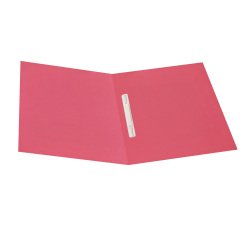 Cartellina semplice con pressino - 200 gr - 25 x 34 cm - cartoncino riciclato manilla - magenta - Cartotecnica del Garda - conf. 50 pezzi