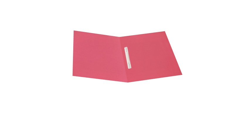 Cartellina semplice con pressino - 200 gr - 25 x 34 cm - cartoncino riciclato manilla - magenta - Cartotecnica del Garda - conf. 50 pezzi