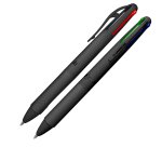 Astuccio penne a sfera All Black - punta 1,00 mm - 4 colori  - Osama - conf. 6 pezzi