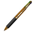 Astuccio penne a sfera Chrome - punta 1,00 mm - 4 colori  - Osama - conf. 6 pezzi