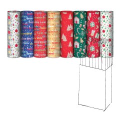 Rotolo carta regalo natale - 2 x 0,70 m - fantasie assortite - Rex Sadoch