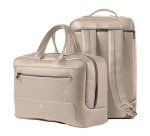 Borsa zainabile bi-bag Gate Trended - 42 x 28 x 14 cm - ecopelle - ghiaccio - In Tempo