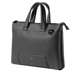 Borsa espandibile Gate Trended - con manici - 41 x 30 x 7 cm - ecopelle - nero - In Tempo