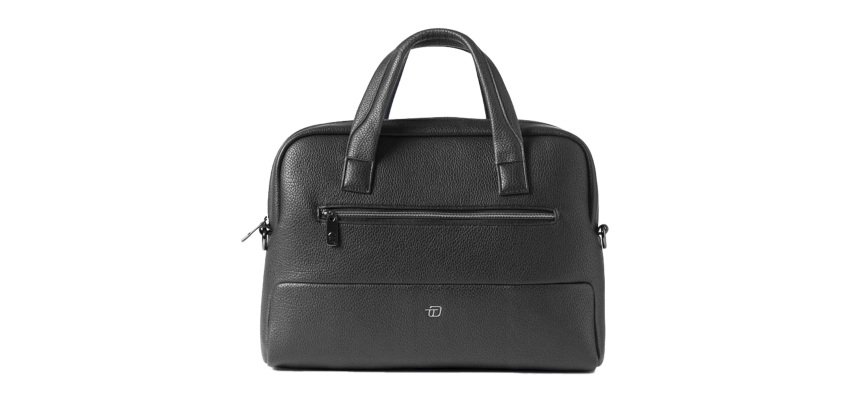 Borsa slim Gate Trended - con manici - 41 x 30 x 7 cm - ecopelle - nero - In Tempo