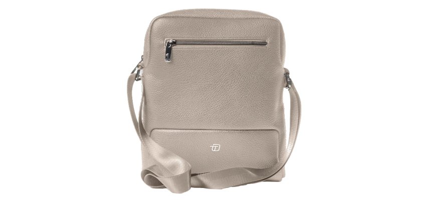City bag medium Gate Trended - 25 x 30 x 6 cm - ecopelle - ghiaccio - In Tempo