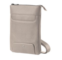 City bag piccola Gate Trended - 20 x 26 x 2 cm - ecopelle - ghiaccio - In Tempo