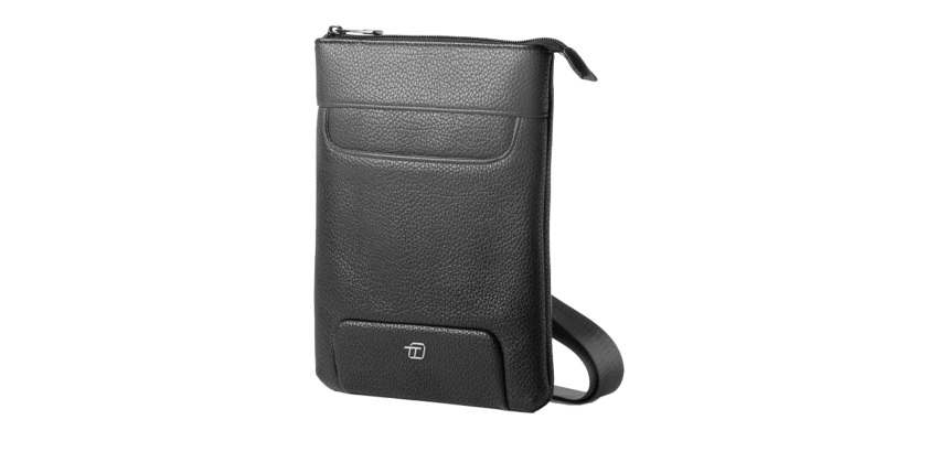 City bag piccola Gate Trended - 20 x 26 x 2 cm - ecopelle - nero - In Tempo