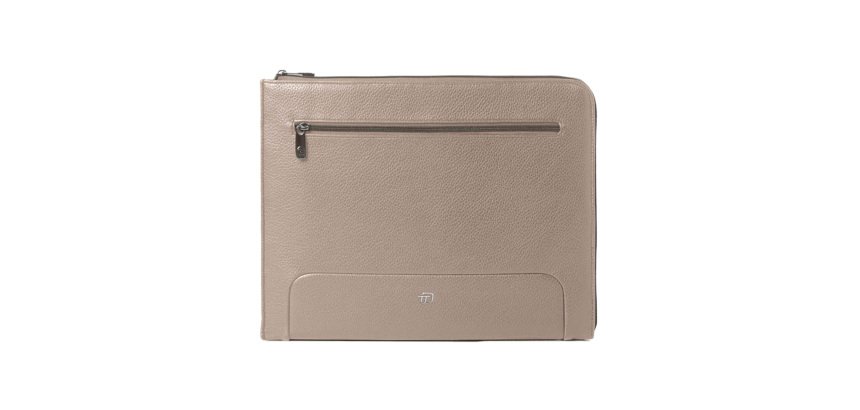 Office bag Gate Trended - 20 x 26 x 2 cm - ecopelle - ghiaccio - In Tempo