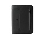 Portablocco Gate Trended - 28 x 35 cm - f.to utile A4 - ecopelle - nero - In Tempo