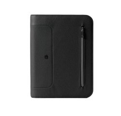 Portablocco Gate Trended - 28 x 35 cm - f.to utile A4 - ecopelle - nero - In Tempo