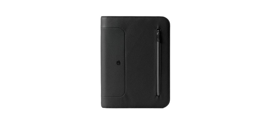 Portablocco Gate Trended - 28 x 35 cm - f.to utile A4 - ecopelle - nero - In Tempo