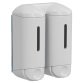 Dispenser a muro Double Shower Small - per hotel - 0,17 L - bianco - Mar Plast