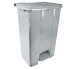 Contenitore mobile Ecoconti - a pedale - 80 L - plastica riciclata - grigio - Medial