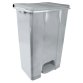 Contenitore mobile Ecoconti - a pedale - 80 L - plastica riciclata - grigio - Medial