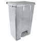 Contenitore mobile Ecoconti - a pedale - 80 L - plastica riciclata - grigio - Medial International