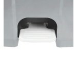 Contenitore mobile Ecoconti - a pedale - 80 L - plastica riciclata - grigio - Medial