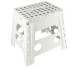 Sgabello alto Clic Clac - 30 x 22 x 32 cm - bianco - King Collection