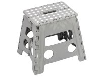 Sgabello alto Clic Clac - 30 x 22 x 32 cm - grigio - King Collection
