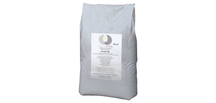 Granulare assorbente universale White Sorb - per oli e liquidi - 20 kg - Carvel