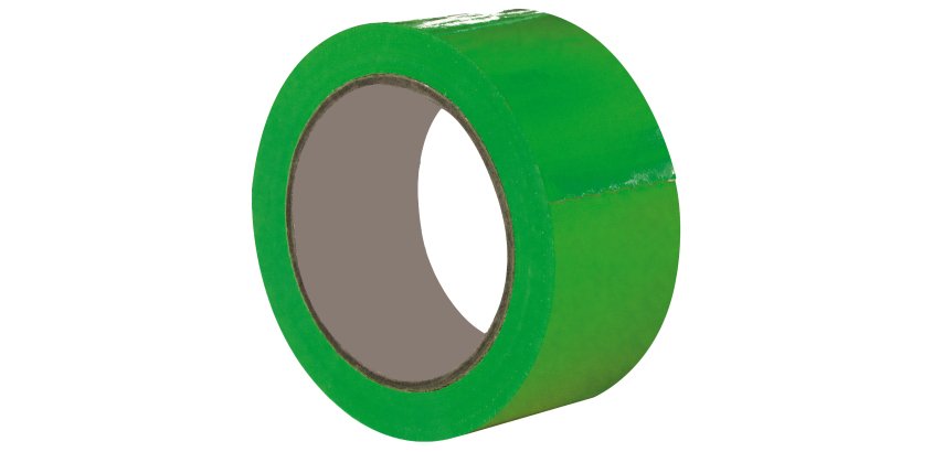 Nastro adesivo 350 - 5 cm x 66 m - PVC - verde - Eurocel
