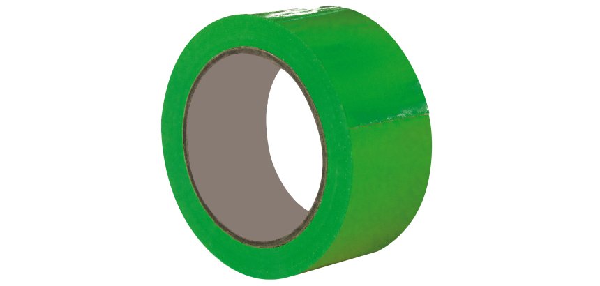Nastro adesivo 350 - 5 cm x 66 m - PVC - verde - Eurocel