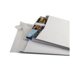 Buste a sacco Securitex - con soffietti - C4 - 22,9 x 32,4 x 3,8 cm - 130 gr - bianco - Bong Packaging - conf. 100 pezzi