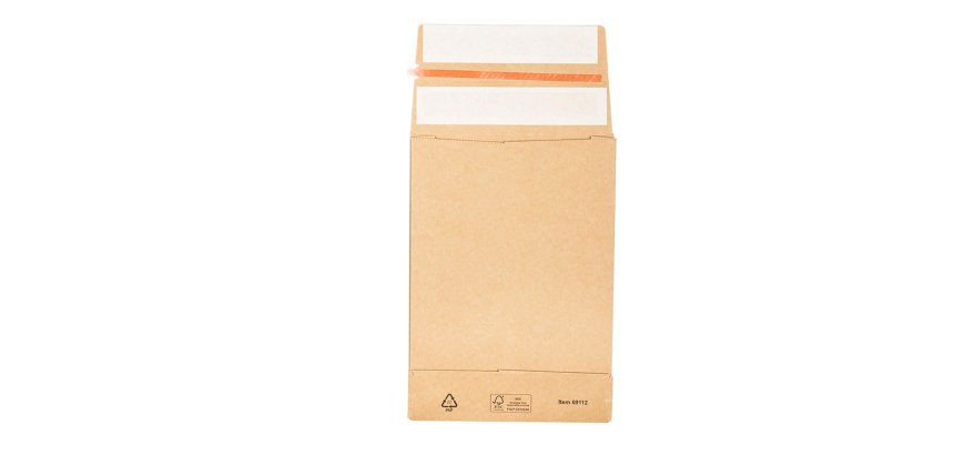 Sacchetti a fondo quadro E-Green - C5 - 16,2 x 22,9 x 4 + 10 cm - carta kraft - avana - Bong Packaging - conf. 250 pezzi