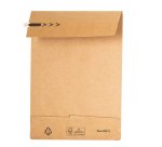 Sacchetti a fondo quadro E-Green - C3 - 35 x 45 x 12 + 10 cm - carta kraft - avana - Bong Packaging - conf. 200 pezzi