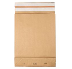 Sacchetti a fondo quadro E-Green - C3 - 35 x 45 x 8 + 10 cm - carta kraft - avana - Bong Packaging - conf. 200 pezzi