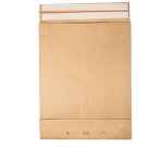 Sacchetti a fondo quadro E-Green - 45 x 57 x 10 + 10 cm - carta kraft - avana - Bong Packaging - conf. 100 pezzi