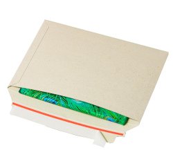 Busta Cart Grass - A4+ - 34,3 x 24 x 2,5 cm - cartoncino teso - grigio - Bong Packaging - conf. 100 pezzi