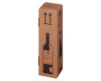 Scatola Wine Pack - per 1 bottiglia - 10,5 x 10,5 x 42 cm - Bong Packaging - conf. 20 pezzi