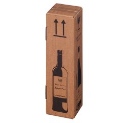Scatola Wine Pack - per 1 bottiglia - 10,5 x 10,5 x 42 cm - Bong Packaging - conf. 20 pezzi