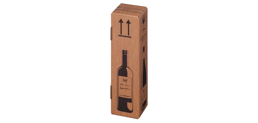 Scatola Wine Pack - per 1 bottiglia - 10,5 x 10,5 x 42 cm - Bong Packaging - conf. 20 pezzi