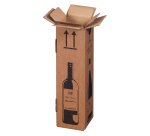 Scatola Wine Pack - per 1 bottiglia - 10,5 x 10,5 x 42 cm - Bong Packaging - conf. 20 pezzi