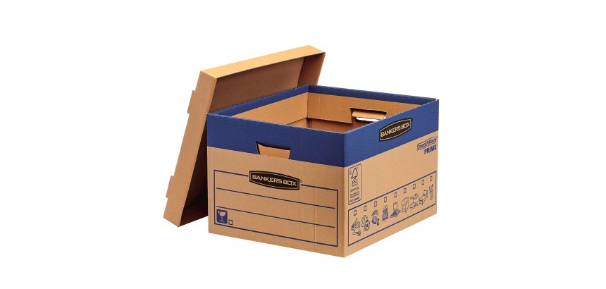 Scatola SmoothMove Prime Fastfold - per traslochi - 47 L - cartone - Bankers Box