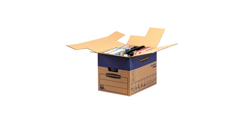 Scatola SmoothMove Prime Fastfold - per traslochi - 37,5 L - cartone - Bankers Box