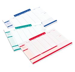 Desk planner Monocromo - da scrivania - 42 x 29,5 cm - colori assortiti - Pigna