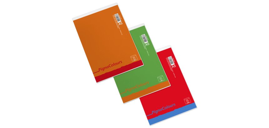 Blocco Colours - A5 - 150 x 210mm - 60 gr - 60 fogli - 5mm - Pigna