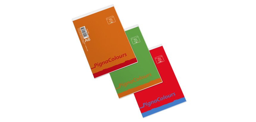 Blocco Colours - A6 - 100 x 150mm - 60 gr - 60 fogli - 5mm - Pigna