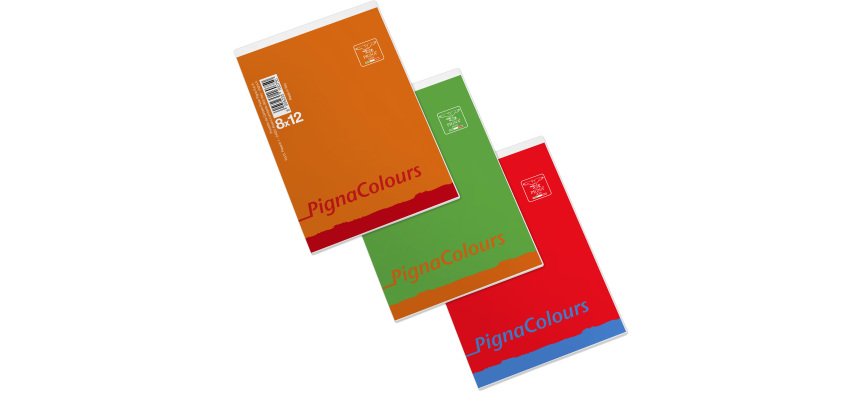 Blocco Colours - A7 -   80 x 120mm - 60 gr - 60 fogli - 5mm - Pigna