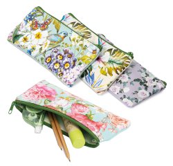 Bustina Nature Flowers Monocromo - 22 x 10 cm - tessuto - fantasie assortite - Pigna