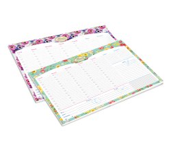 Desk planner Nature Flowers - da scrivania - 42 x 29,5 cm - Pigna